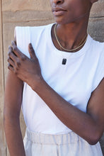 Load image into Gallery viewer, The Gimme That Shoulder Tee in White
